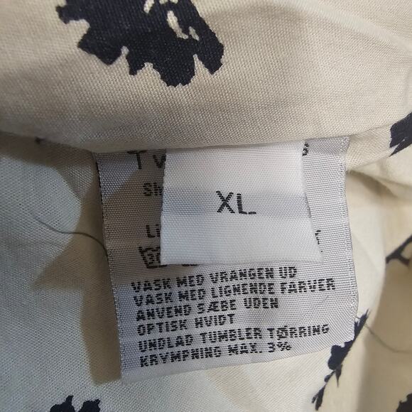 Two Danes Utility Coat Jacket Ivory White Women's Size XL Preppy Minimalist 2489 - Picture 6 of 8